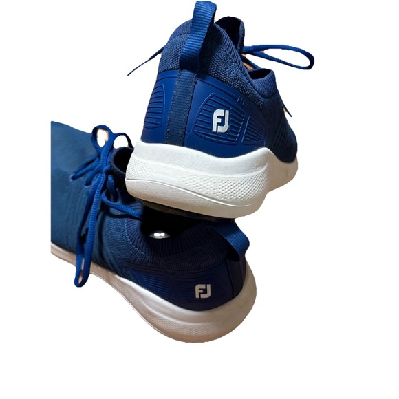 FootJoy Shoes Mens 11.5 M Flex XP Blue White Spikeless Knit‎ Golf FJ Sneakers main image 7